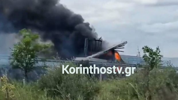 Κιάτο: Φωτιά σε φορτηγό στην Κορίνθου Πατρών - Διακόπηκε η κυκλοφορία