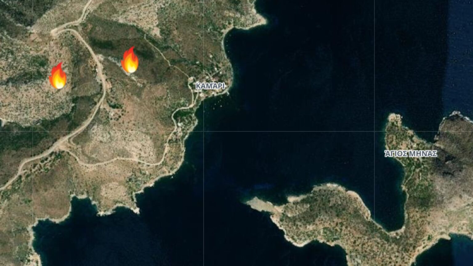 Φωτιά στους Φούρνους: Ολονύχτια μάχη με τις φλόγες - Σε εξέλιξη η πυρκαγιά