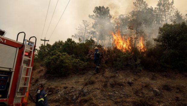 Φωτιά στη Λέσβο: Τέθηκε υπό έλεγχο η «επικίνδυνη» πυρκαγιά