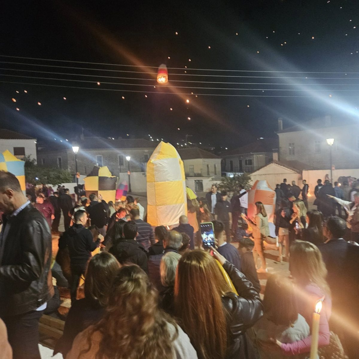 Λεωνίδιο: Δασική πυρκαγιά από τα φαναράκια της Ανάστασης χθες το βράδυ