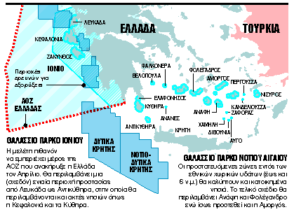 Μεγαλώνουν σε έκταση τα θαλάσσια πάρκα