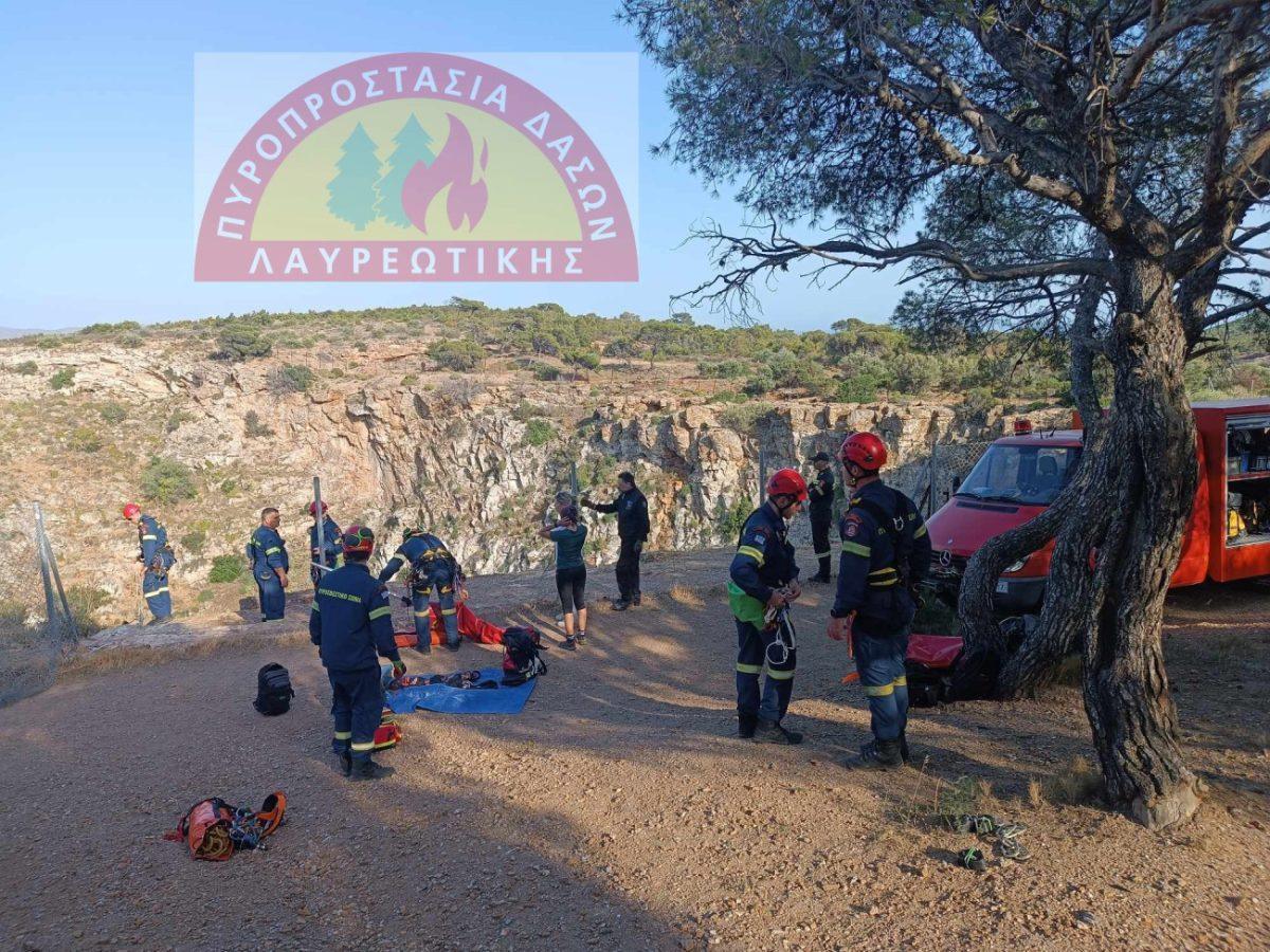 Δραματική επιχείρηση διάσωσης αναρριχητή στη Λαυρεωτική - Συγκλονιστικό βίντεο