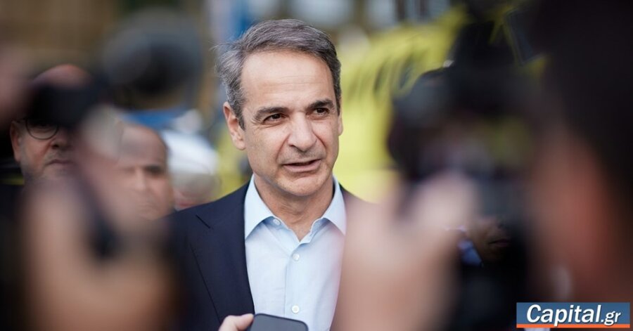 Επίσκεψη Κ. Μητσοτάκη στο νέο αεροπλάνο διακομιδών του ΕΚΑΒ, δωρεά του ΙΣΝ