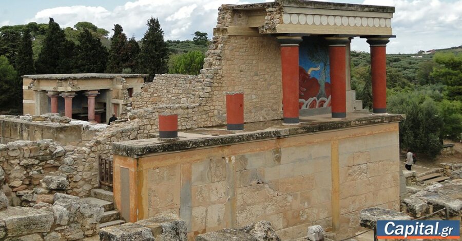 Κατέρρευσε τοιχογραφία στον αρχαιολογικό χώρο της Κνωσσού