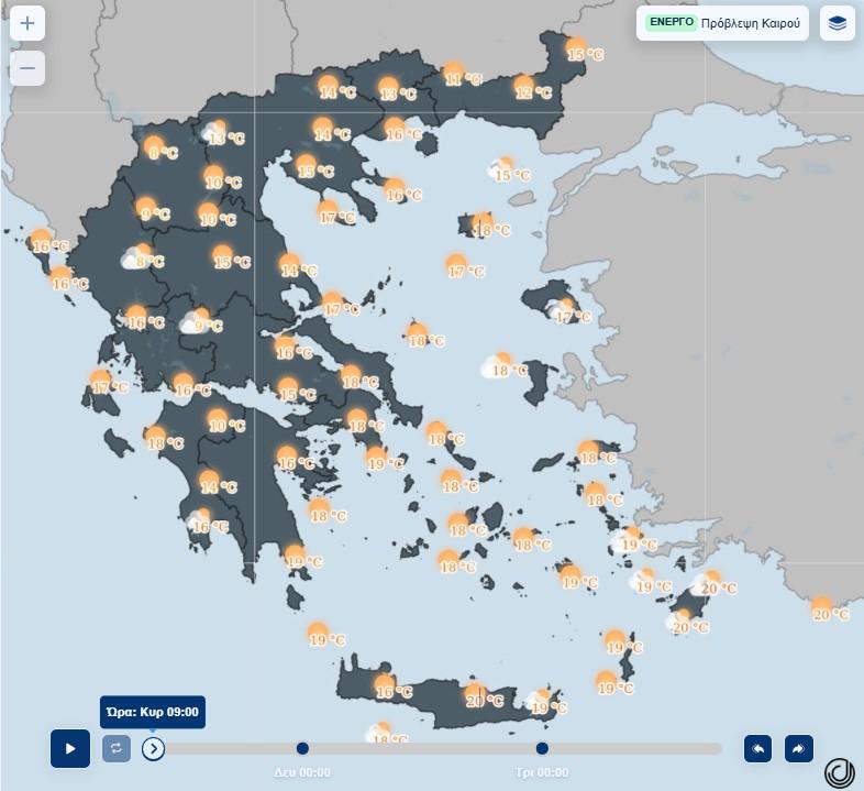 Καιρός: Ανοιξιάτικο το σκηνικό την Κυριακή με κατά τόπους νεφώσεις