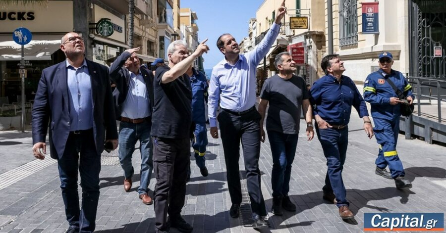 Αυτοψία Γ. Κεφαλογιάννη μετά τον σεισμό στην Κρήτη