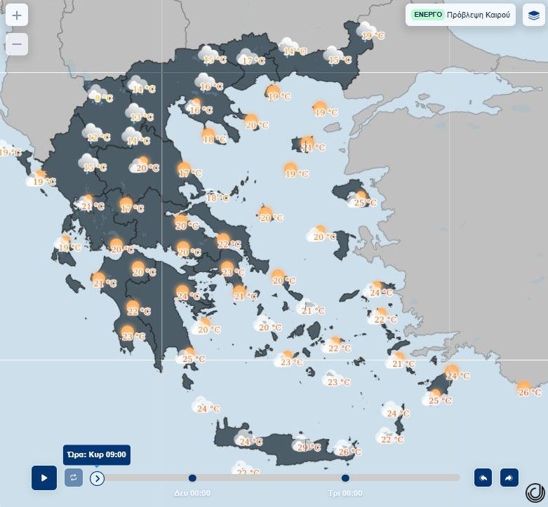 Καιρός: Φθινοπωρινό σκηνικό με βροχές και αφρικανική σκόνη - Πού θα είναι έντονα τα φαινόμενα