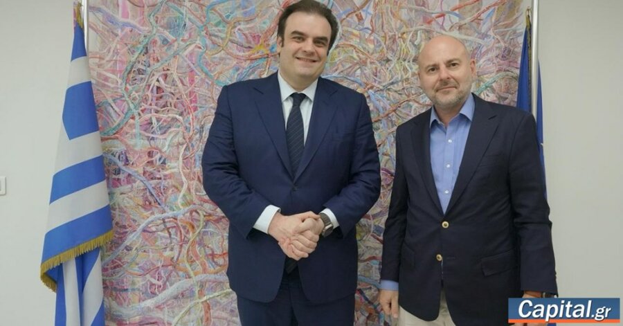 Συνάντηση Κ. Πιερρακάκη με Γ. Στασινό