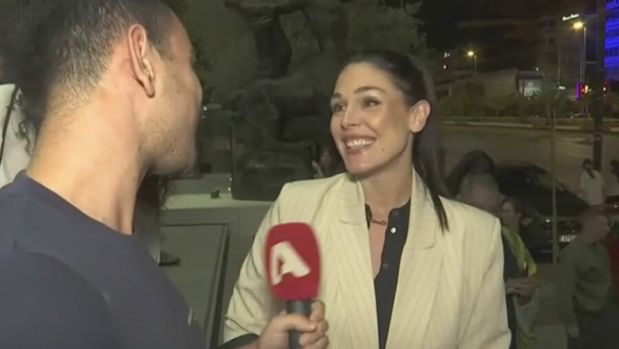Ιωάννα Τριανταφυλλίδου: Η πρώτη on camera εμφάνιση μετά τον γάμο της με τον Κίμωνα Κουρή