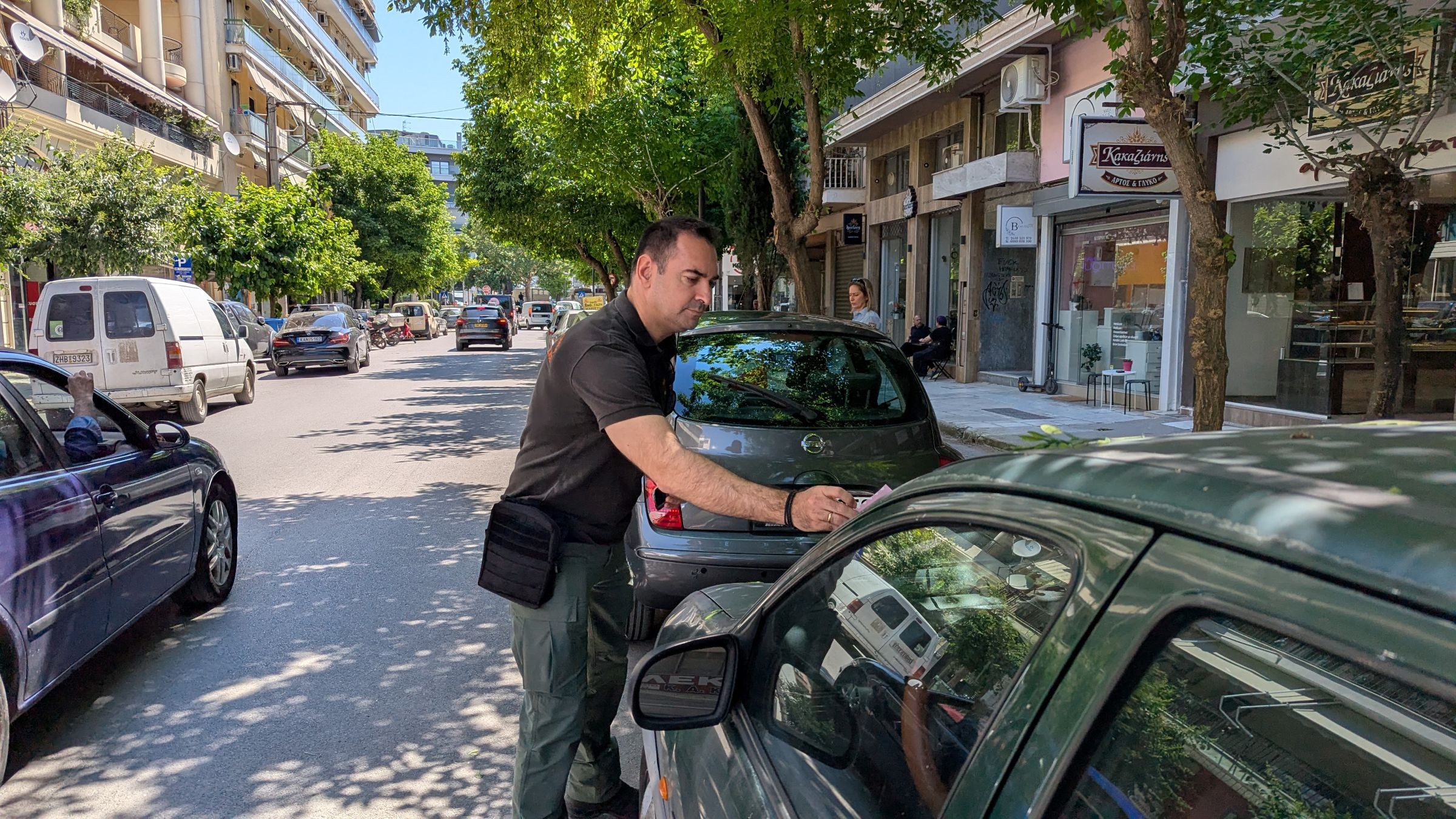 Eνημερωτική εξόρμηση της Δημοτικής Αστυνομίας για την εφαρμογή της ελεγχόμενης στάθμευσης