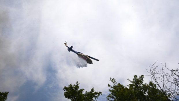 Φωτιά στα Βίλια: Καίει δασική έκταση - Σηκώθηκαν και εναέρια μέσα