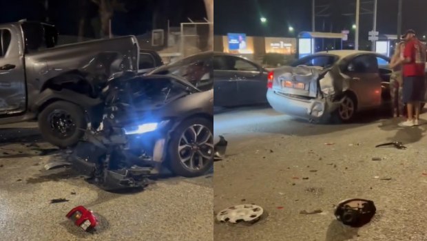 Τροχαίο: Καραμπόλα με επτά οχήματα στην Ποσειδώνος - Συνελήφθη ένας οδηγός
