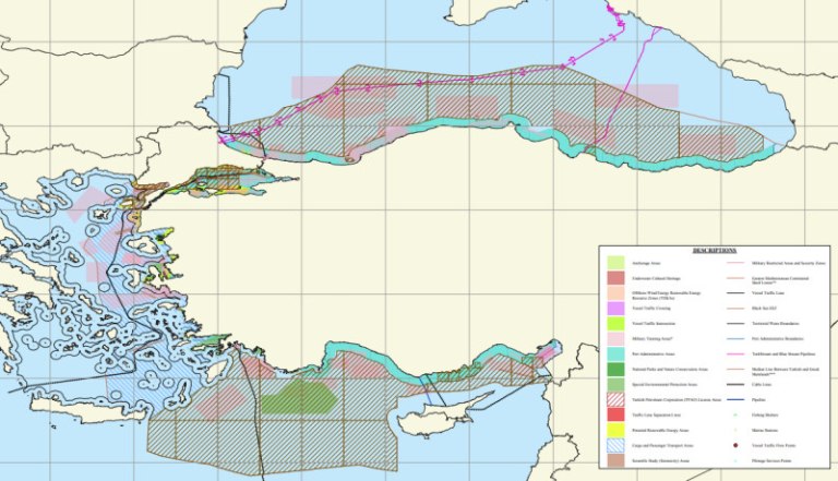 Η Τουρκία δημοσιοποίησε θαλάσσιο χωροταξικό σχεδιασμό – Δεν παράγει έννομο αποτέλεσμα απαντά το ΥΠΕΞ