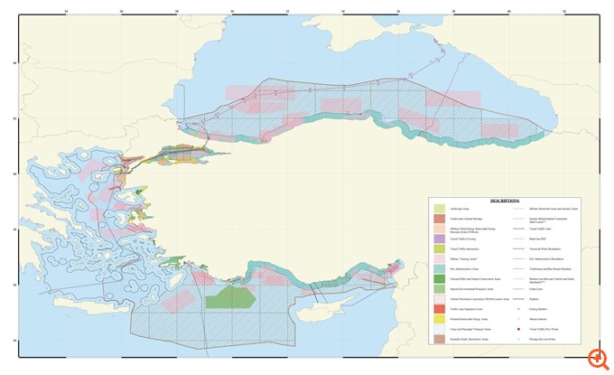 ΥΠΕΞ: Ο τουρκικός χάρτης προσπαθεί να σφετεριστεί περιοχές ελληνικής δικαιοδοσίας - Η Ελλάδα θα προσφύγει σε όλα τα διεθνή φόρα