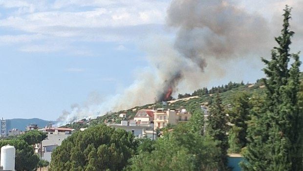 Θεσσαλονίκη: Φωτιά πίσω από το νοσοκομείο Παπαγεωργίου