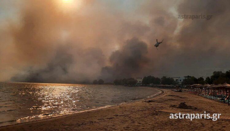 Τρίτη ημέρα αγωνίας στη Χίο - Μάχη με τις φλόγες σε δύο μέτωπα