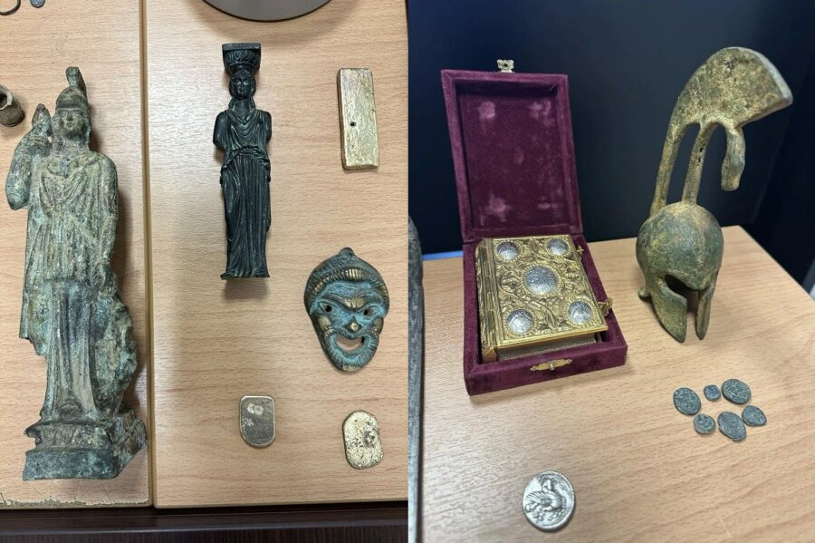 Εξαρθρώθηκε μεγάλο κύκλωμα αρχαιοκαπηλίας - Συνελήφθησαν 39 άτομα, κατασχέθηκαν 1.800 αρχαία αντικείμενα