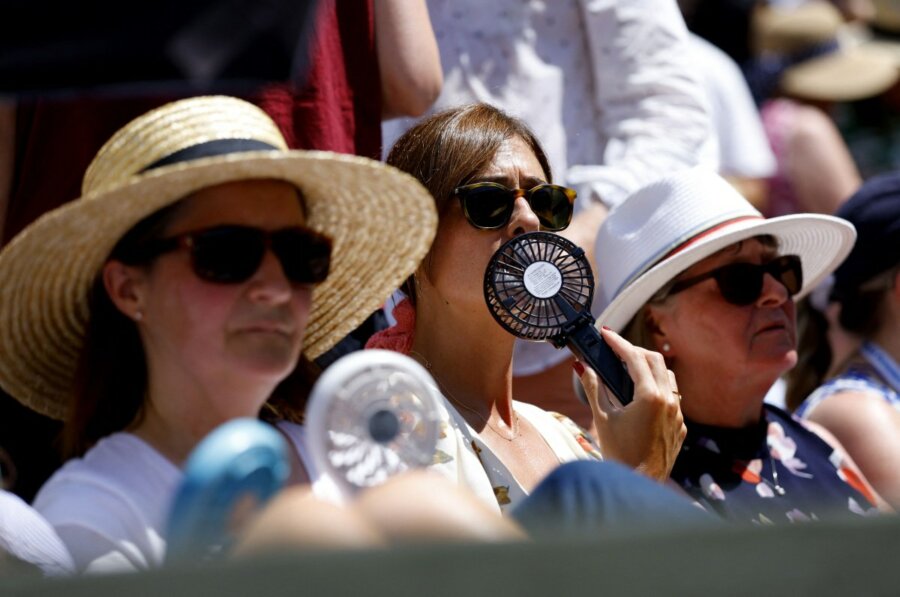 Ο καύσωνας απειλεί το Wimbledon – Τα μέτρα των διοργανωτών για προστασία παικτών και προσωπικού