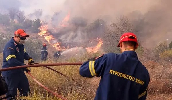 Φωτιά στα Πλανά Χαλκιδικής - Ισχυρές πυροσβεστικές δυνάμεις