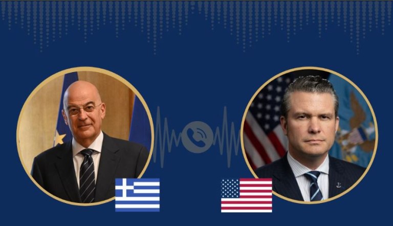 Τηλεφωνική επικοινωνία του Νίκου Δένδια με τον υπουργό Άμυνας των ΗΠΑ