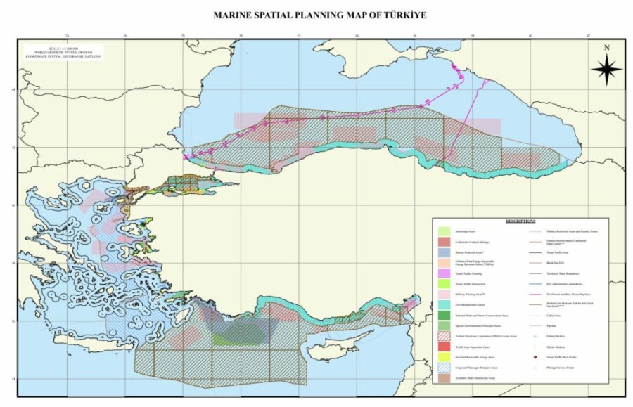Η Τουρκία εξέδωσε χάρτες με θαλάσσια πάρκα σε Αιγαίο και Ανατολική Μεσόγειο – Εκτός το Καστελλόριζο
