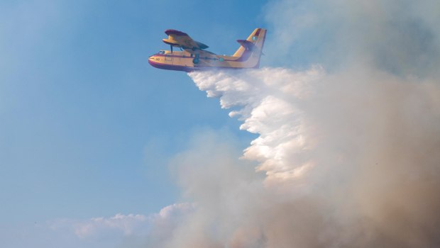 Φωτιά στη Νέα Σαμψούντα Πρέβεζας - Επιχειρούν εναέρια