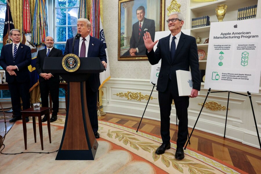 Apple: Ανακοίνωσε επενδύσεις 600 δισ. δολάρια στις ΗΠΑ