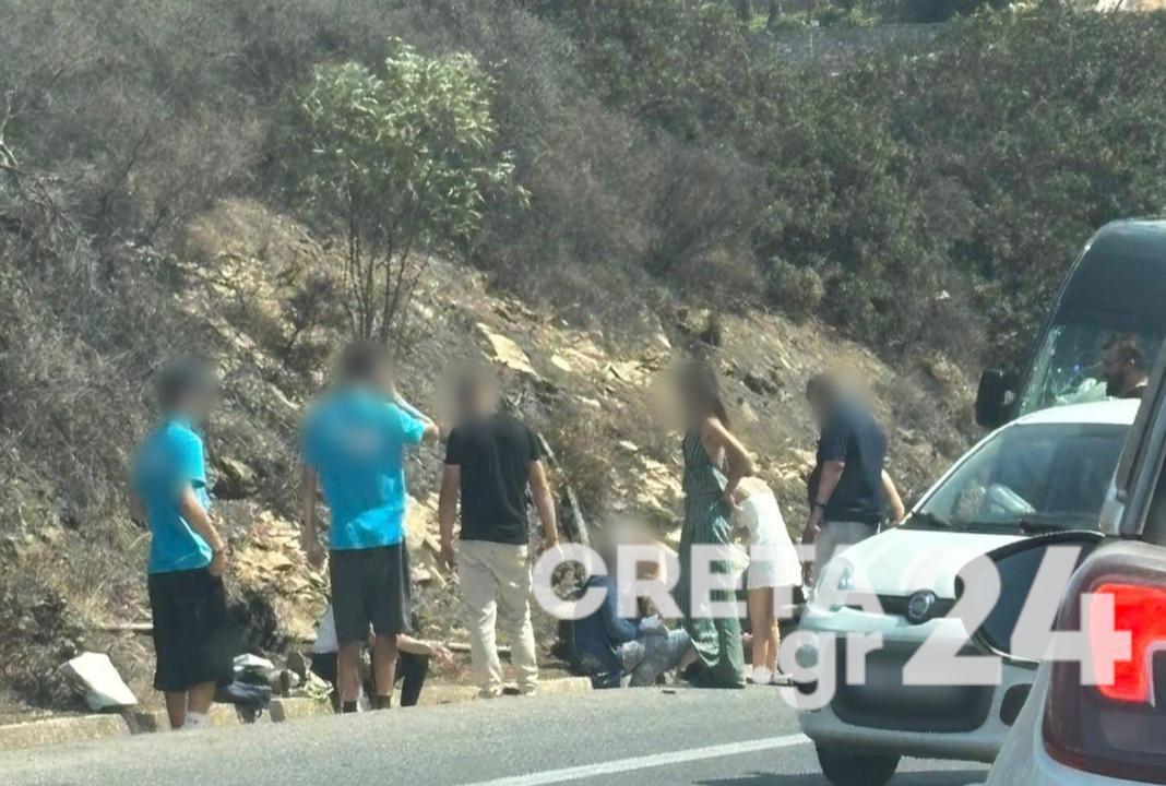 Ηράκλειο: Σφοδρή σύγκρουση βαν στον ΒΟΑΚ - Οκτώ τραυματίες, ο ένας σοβαρά