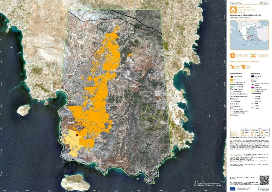 Φωτιά στην Κερατέα: Ο απολογισμός της πύρινης λαίλαπας - Υπεράνθρωπες προσπάθειες για τον Εθνικό Δρυμό Σουνίου