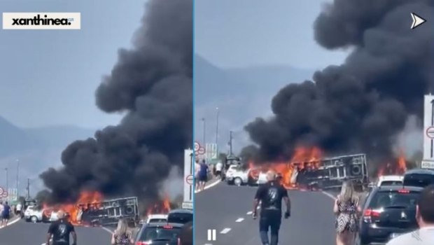 Τροχαίο στην Ξάνθη: Φορτηγό συγκρούστηκε με δύο ΙΧ - Τρεις νεκροί και δύο τραυματίες