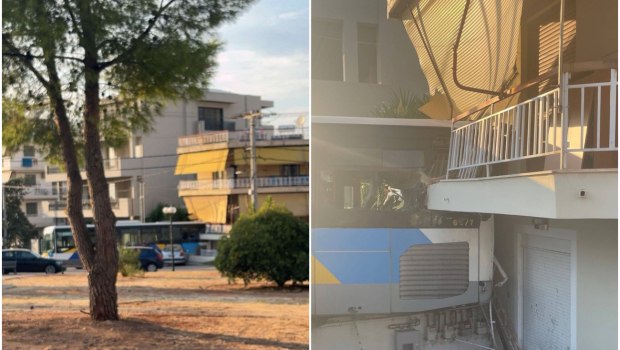 Πρόσκρουση λεωφορείου σε κατοικία στην περιοχή του Παπάγου