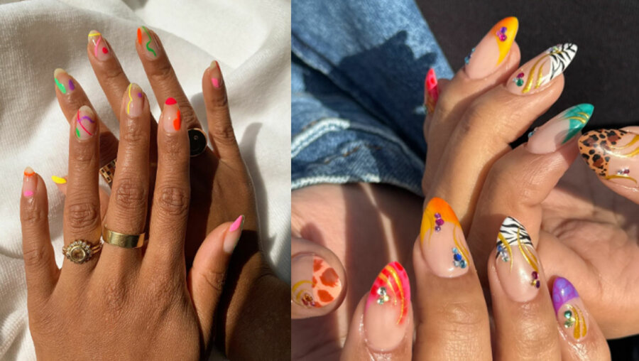 Mismatched nail art: Το πιο fun trend του καλοκαιριού