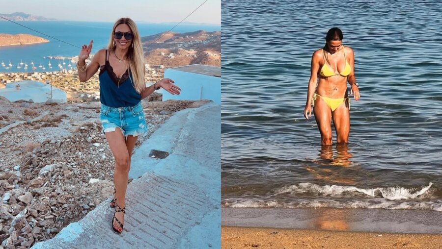 Έλλη Κοκκίνου: Αψεγάδιαστη με μπικίνι στα 55 της - Οι καλοκαιρινές στιγμές της στην Σέριφο