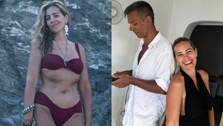 Νατάσσα Μποφίλιου: Ποζάρει με μπικίνι στις διακοπές της με τον σύζυγό της, Χρήστο Κορτσέλη, στη Φολέγανδρο