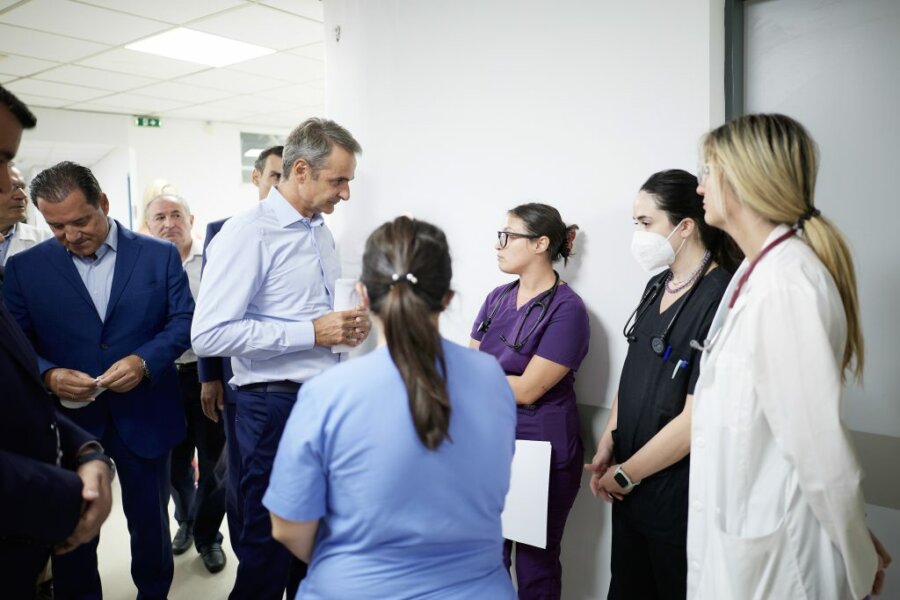 Επίσκεψη Κυρ. Μητσοτάκη στο ΓΝΑ Ιπποκράτειο – Σε εξέλιξη έργα αναβάθμισης των υποδομών