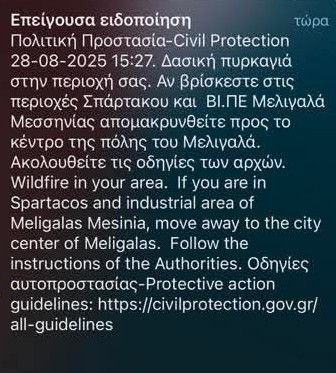 Φωτιά τώρα στη Μεσσηνία - Ήχησε το 112