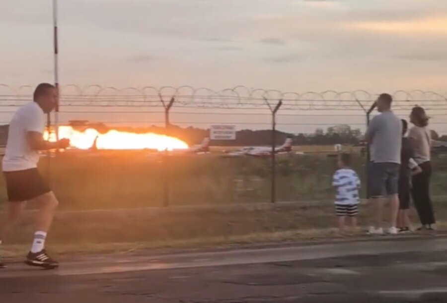 Αεροσκάφος F-16 συνετρίβη στο Ράντομ της Πολωνίας – Νεκρός ο πιλότος (video)