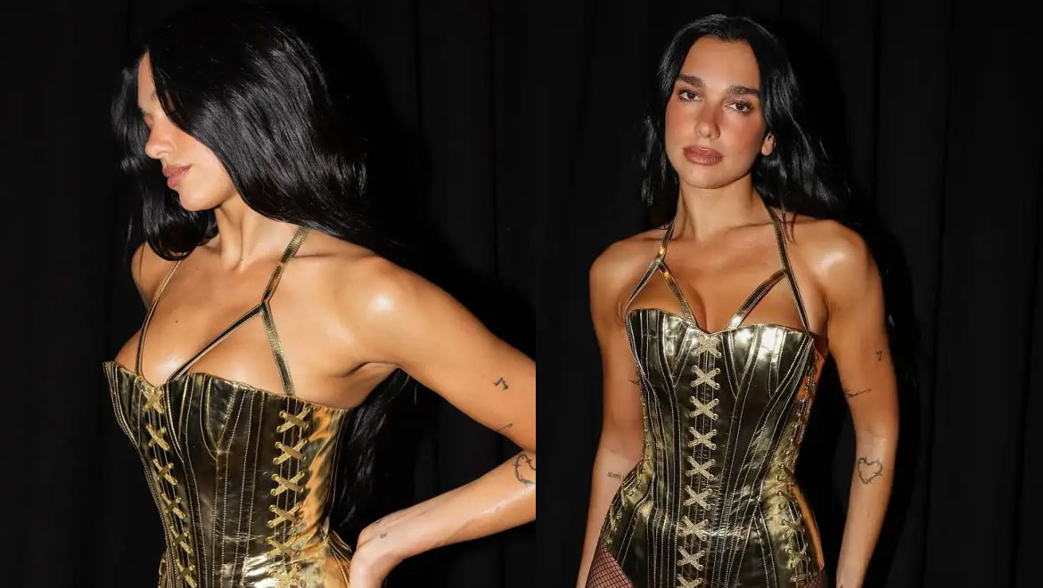 Dua Lipa: Η sexy εμφάνιση με χρυσό κορμάκι στη συναυλία της στο Τορόντο