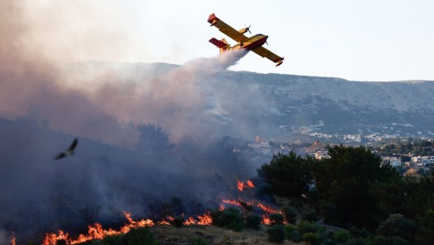 Φωτιά σε αγροτοδασική έκταση στην Ανατολική Μάνη - Στη μάχη και εναέρια μέσα