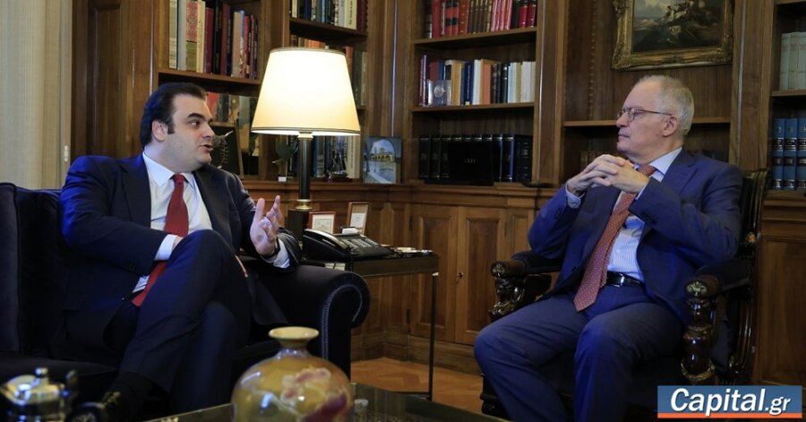 Συνάντηση Κων. Τασούλα - Κυρ. Πιερρακάκη στο Προεδρικό Μέγαρο