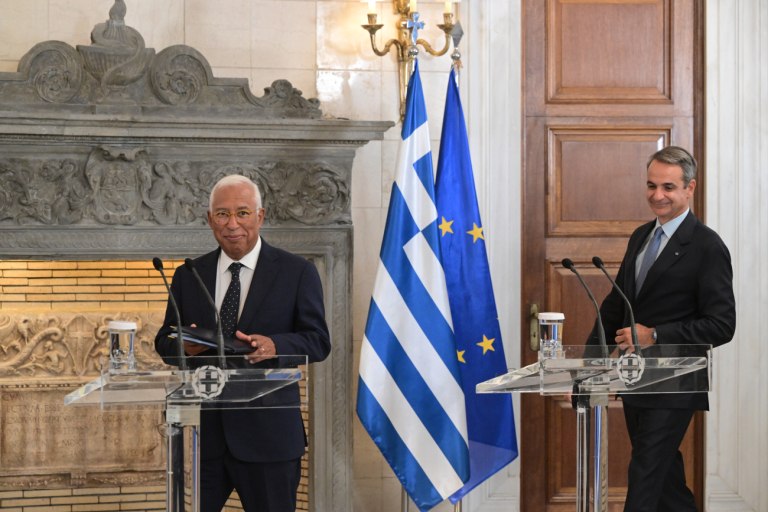 Τη στήριξή τους στην Πολωνία εξέφρασαν Μητσοτάκης και Κόστα - Στο επίκεντρο «ασφάλεια και ανταγωνιστικότητα»