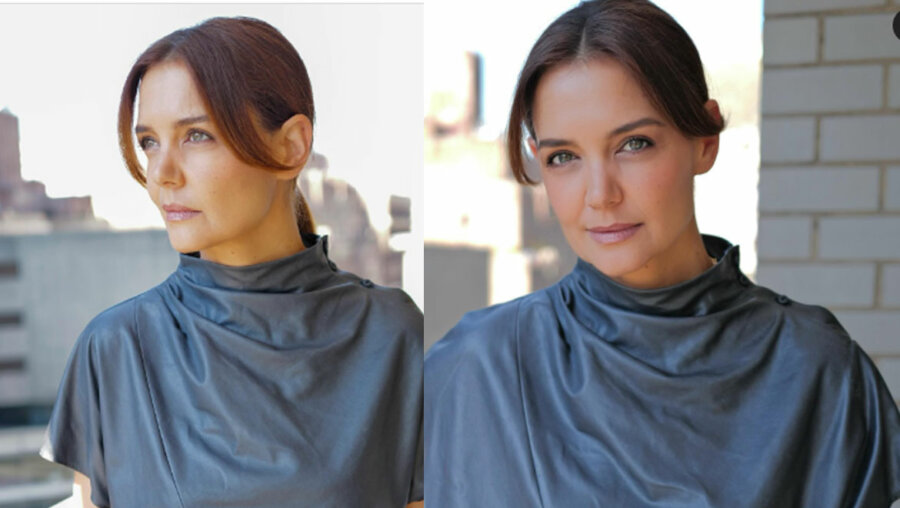 Η Katie Holmes υιοθετεί την απόλυτη φθινοπωρινή απόχρωση μαλλιών