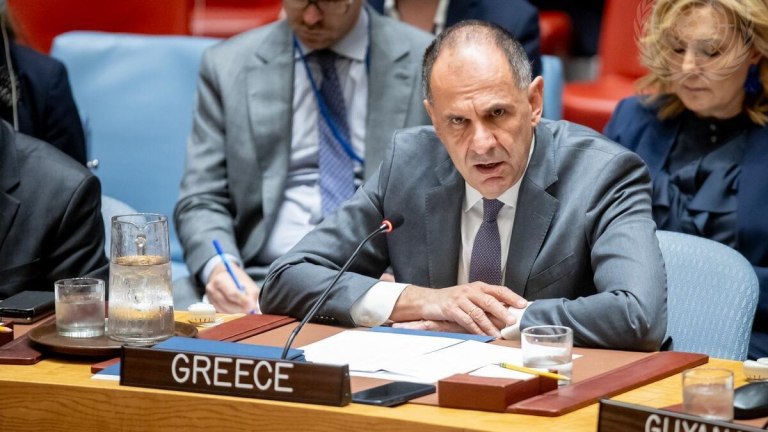 Ο Γιώργος Γεραπετρίτης στο Συμβούλιο Ασφαλείας του ΟΗΕ