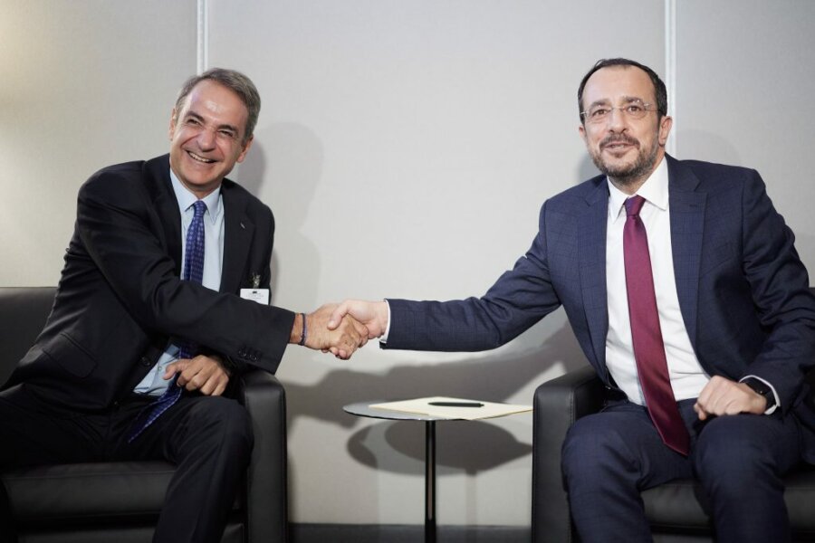 Μητσοτάκης – Χριστοδουλίδης: Κοινό μέτωπο για το Κυπριακό και τα ενεργειακά έργα στρατηγικής σημασίας