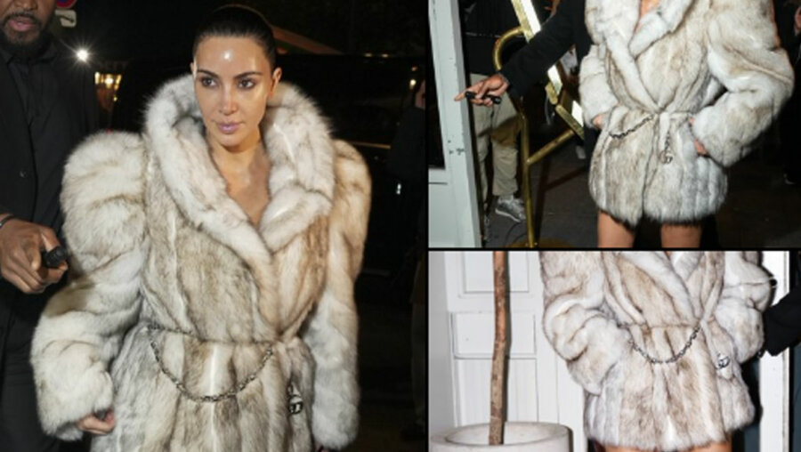 Kim Kardashian: Περπάτησε στο Παρίσι φορώντας μόνο τη γούνα της