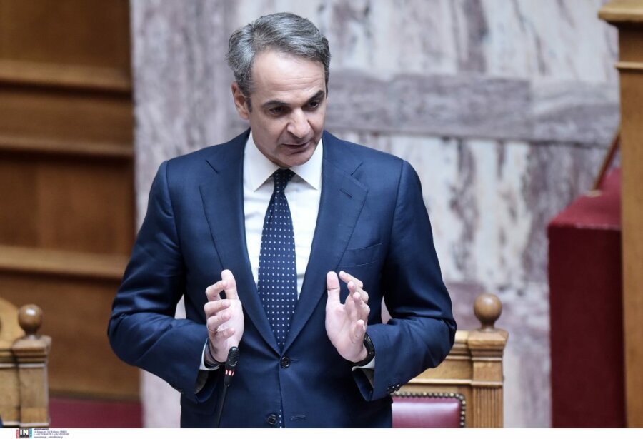 Κυριάκος Μητσοτάκης στη Βουλή