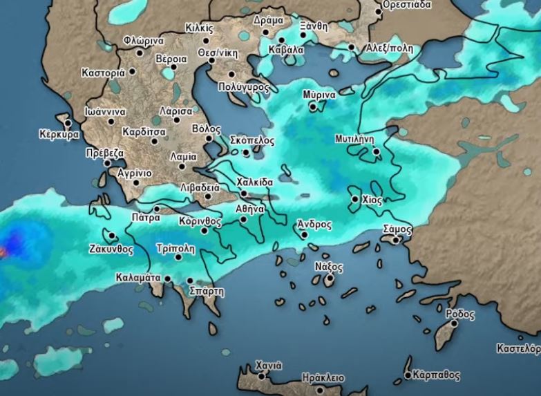 Από τα ξημερώματα αλλάζει ο καιρός - Σε ποιες περιοχές θα σημειωθούν έντονες βροχοπτώσεις