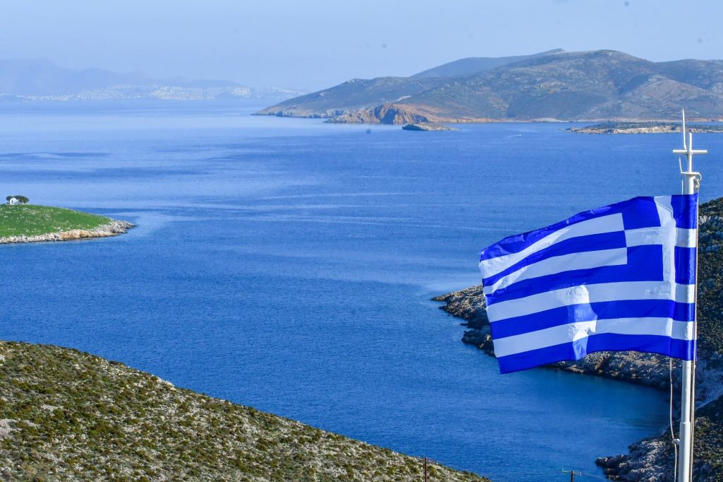 Ελληνική σημαία Πserimos