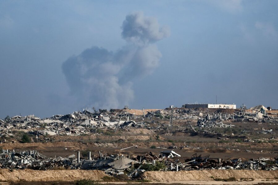 Κατεστραμμένη περιοχή στη Γάζα