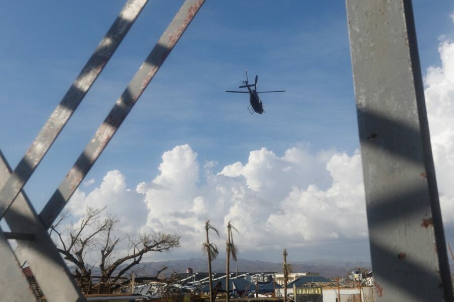 Αεροσκάφος σε πληγείσα Καραϊβική